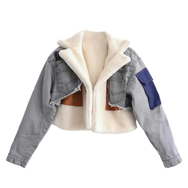 Denim Sherpa Jacket