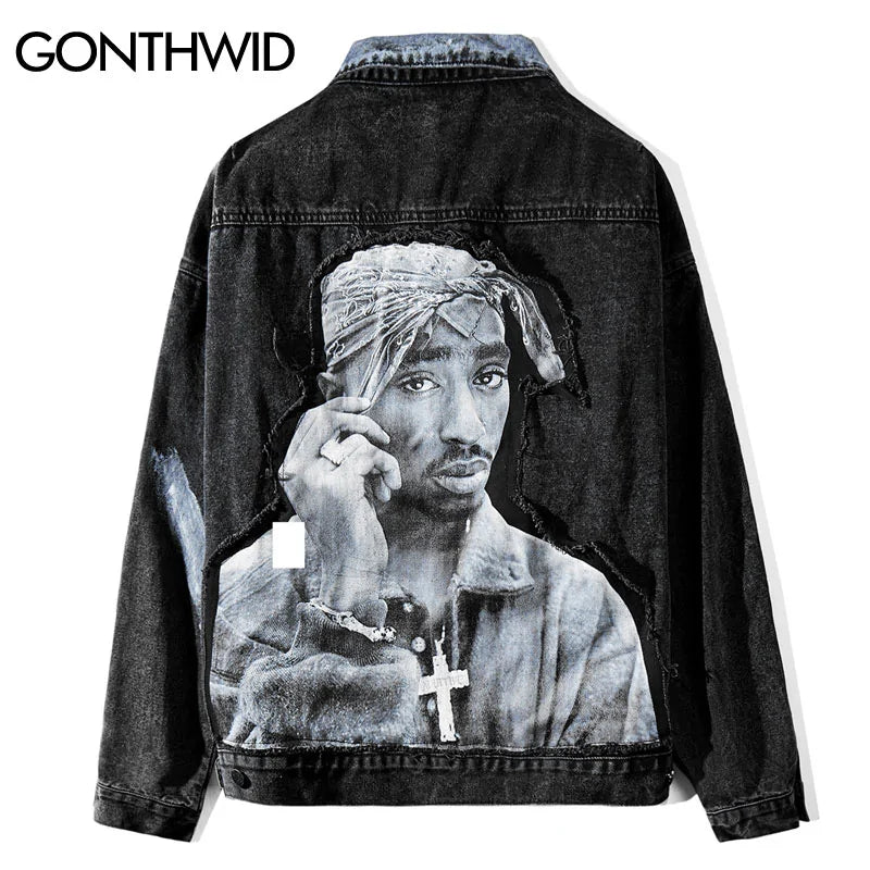 Tupac Denim Jacket