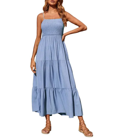 Multi-Layer Chiffon Swing Dress