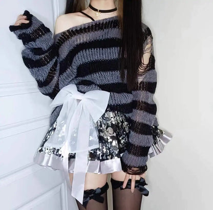 Knitted Striped Sweater